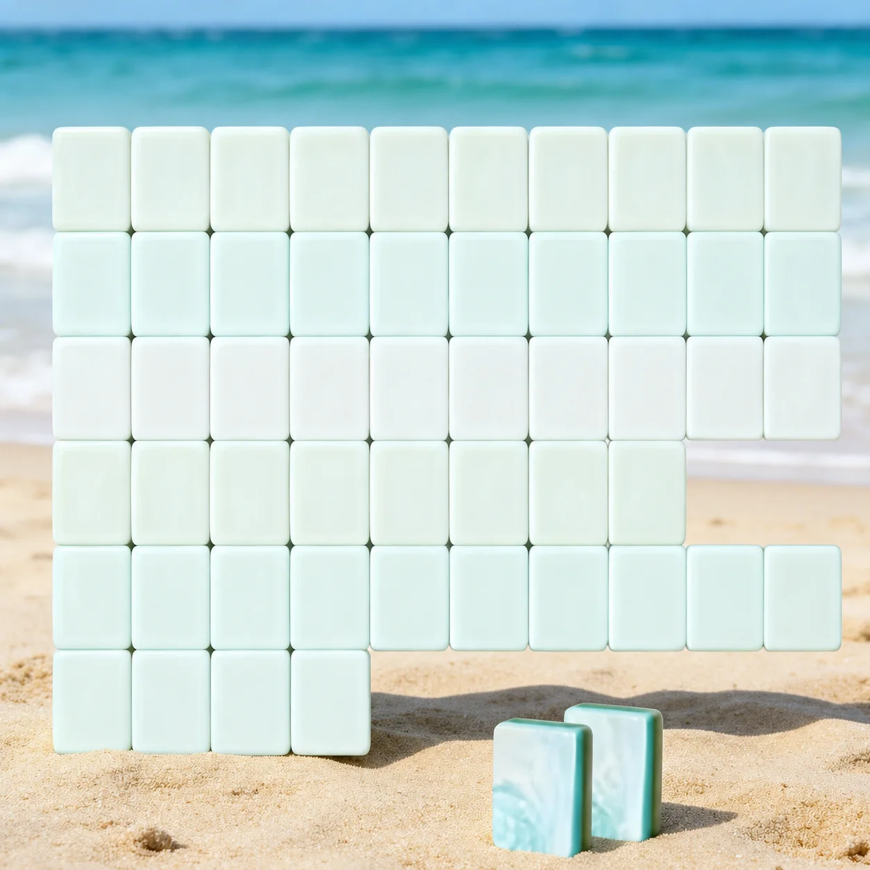 Matching blank Mahjong tile body for reference Henrymahjong150