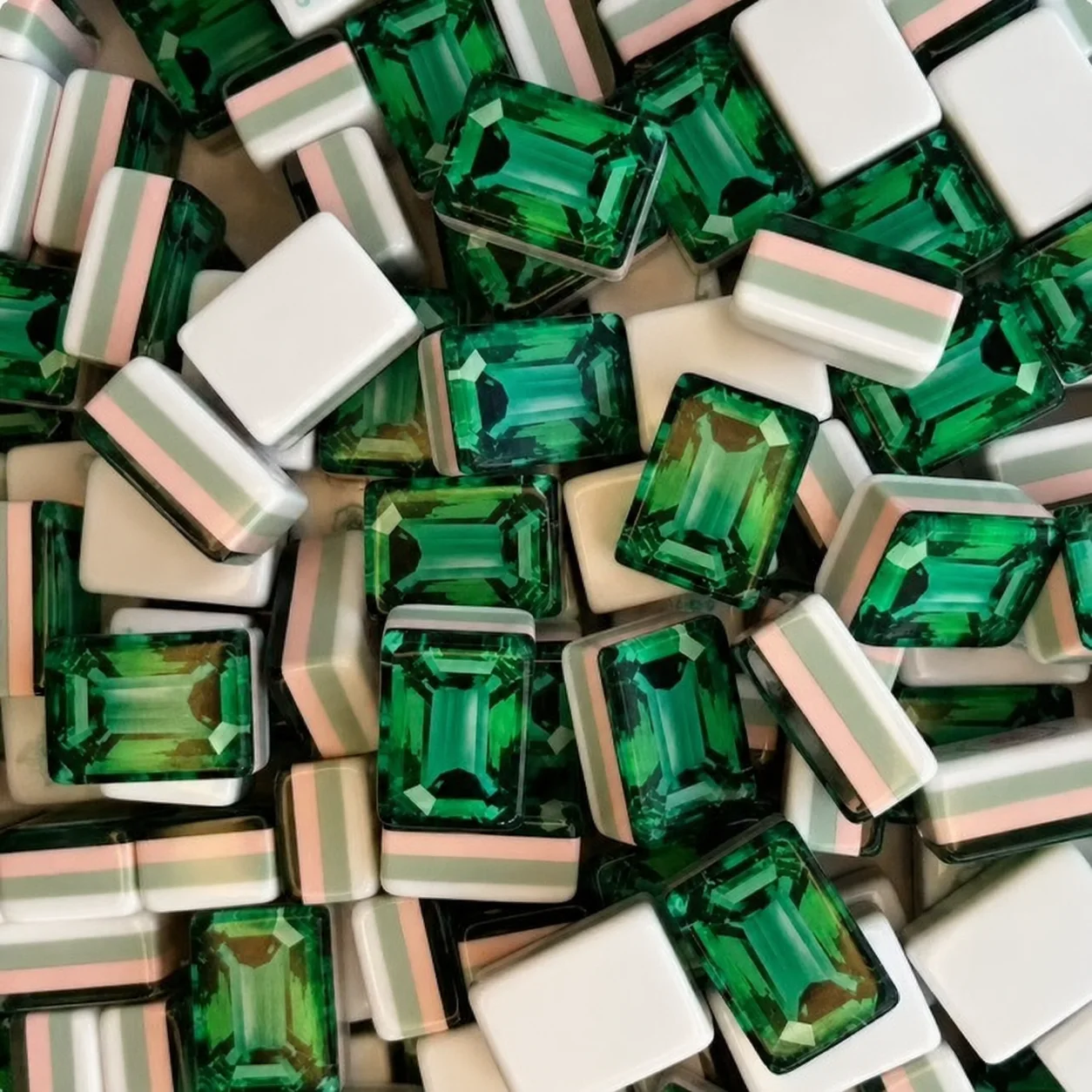 Matching blank Mahjong tile body for reference Henrymahjong156